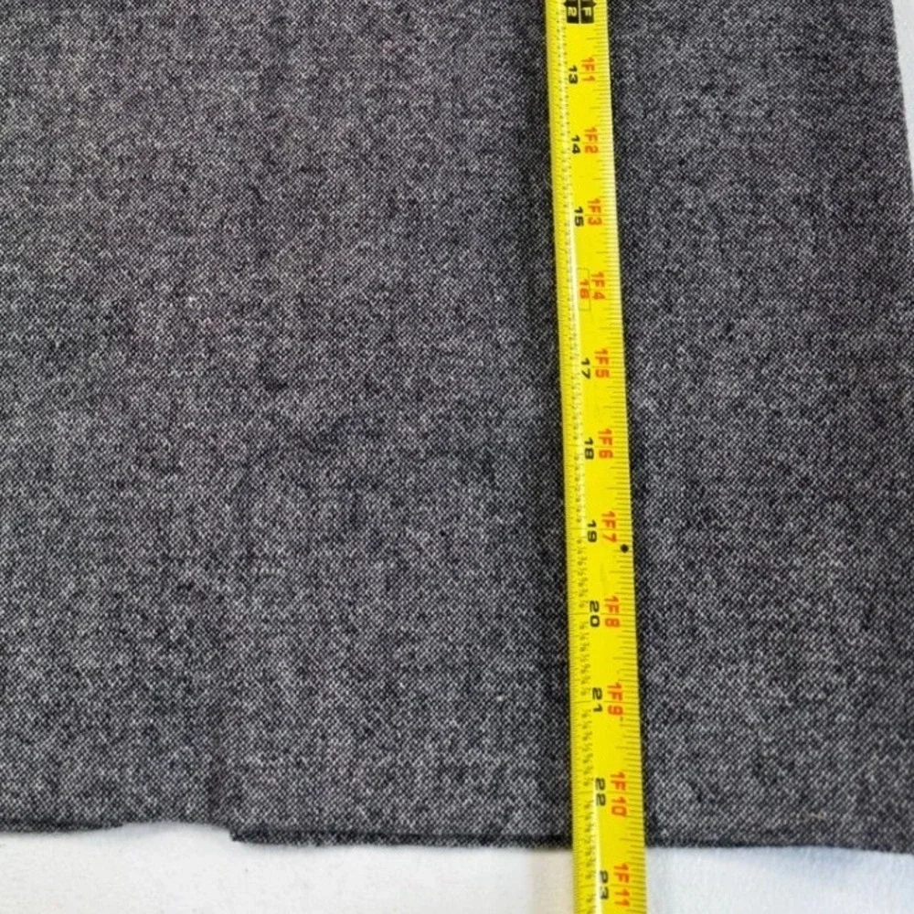 Banana Republic Tweed Pencil Skirt Gray Zipper Front Business Casual Women‎ 4